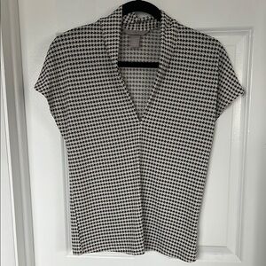H&M Houndstooth top